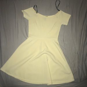 Pastel Yellow Skater Dress